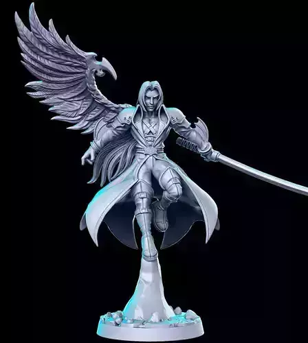 Sephiroth wing Final Fantasy 32mm Pre-supported 3D print model