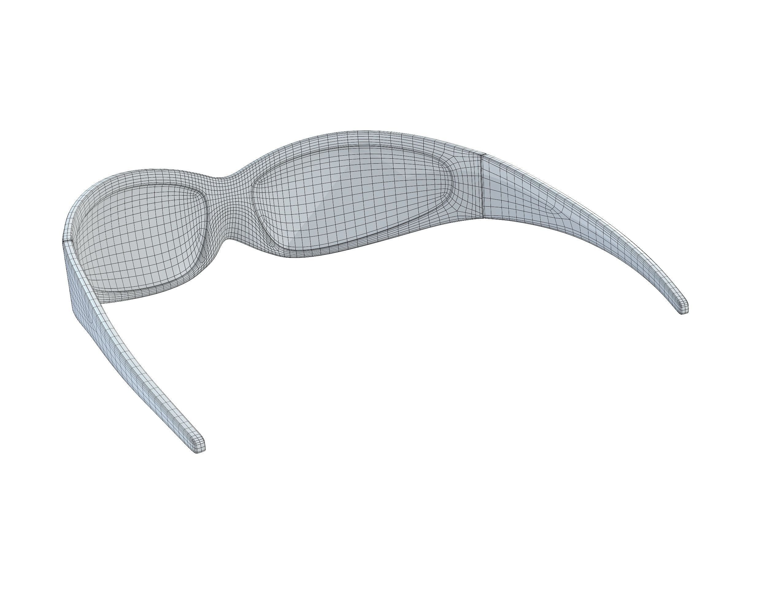 Balenciaga Skin Cat Sunglasses Low-poly 3D model_15