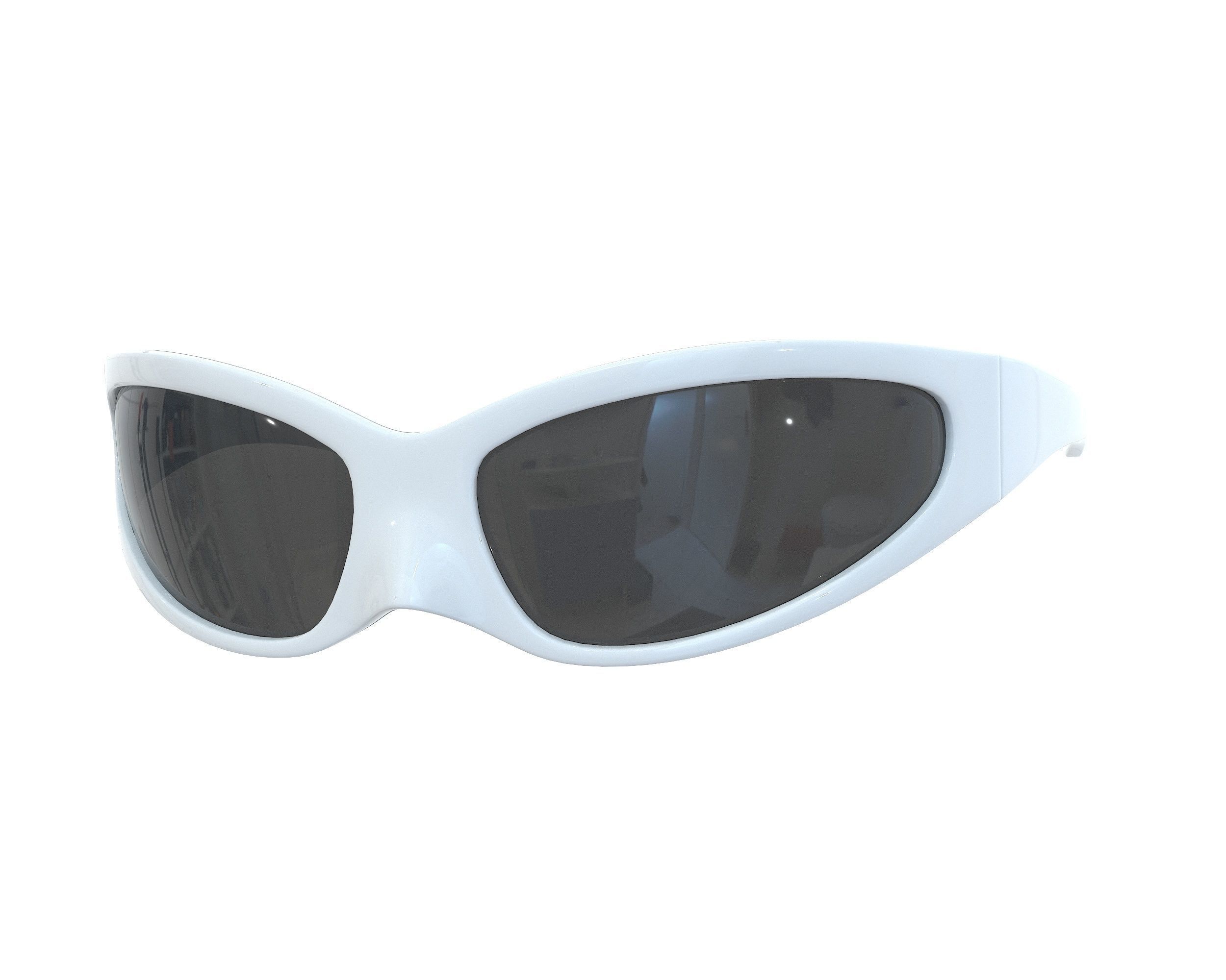 Balenciaga Skin Cat Sunglasses Low-poly 3D model_5