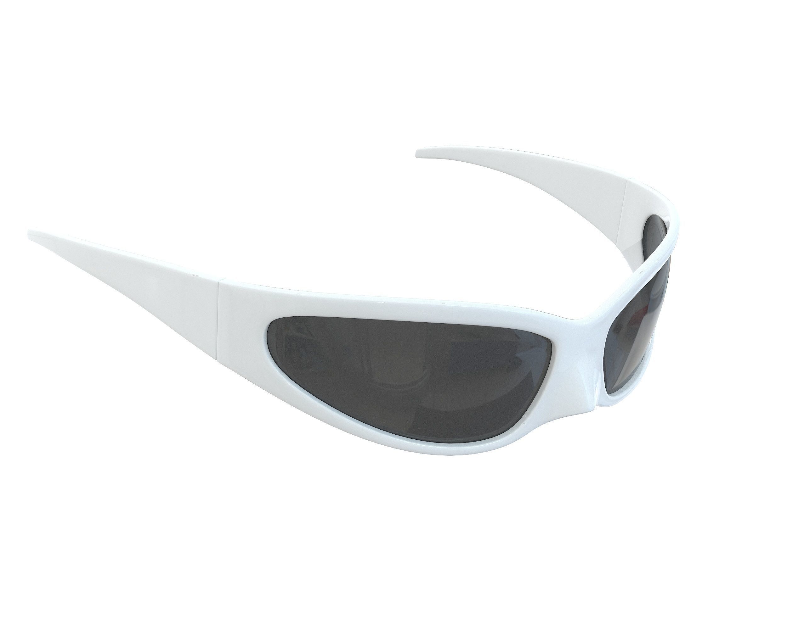 Balenciaga Skin Cat Sunglasses Low-poly 3D model_7