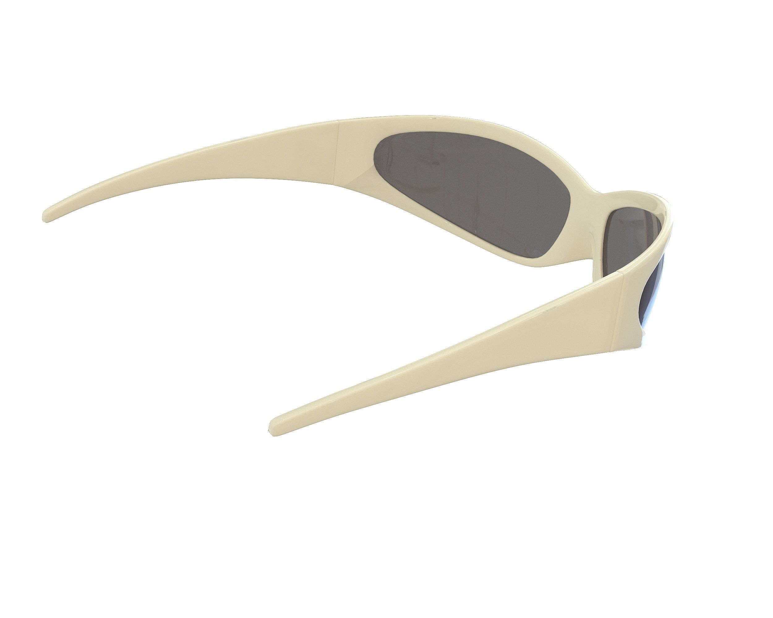 Balenciaga Skin Cat Sunglasses Low-poly 3D model_9