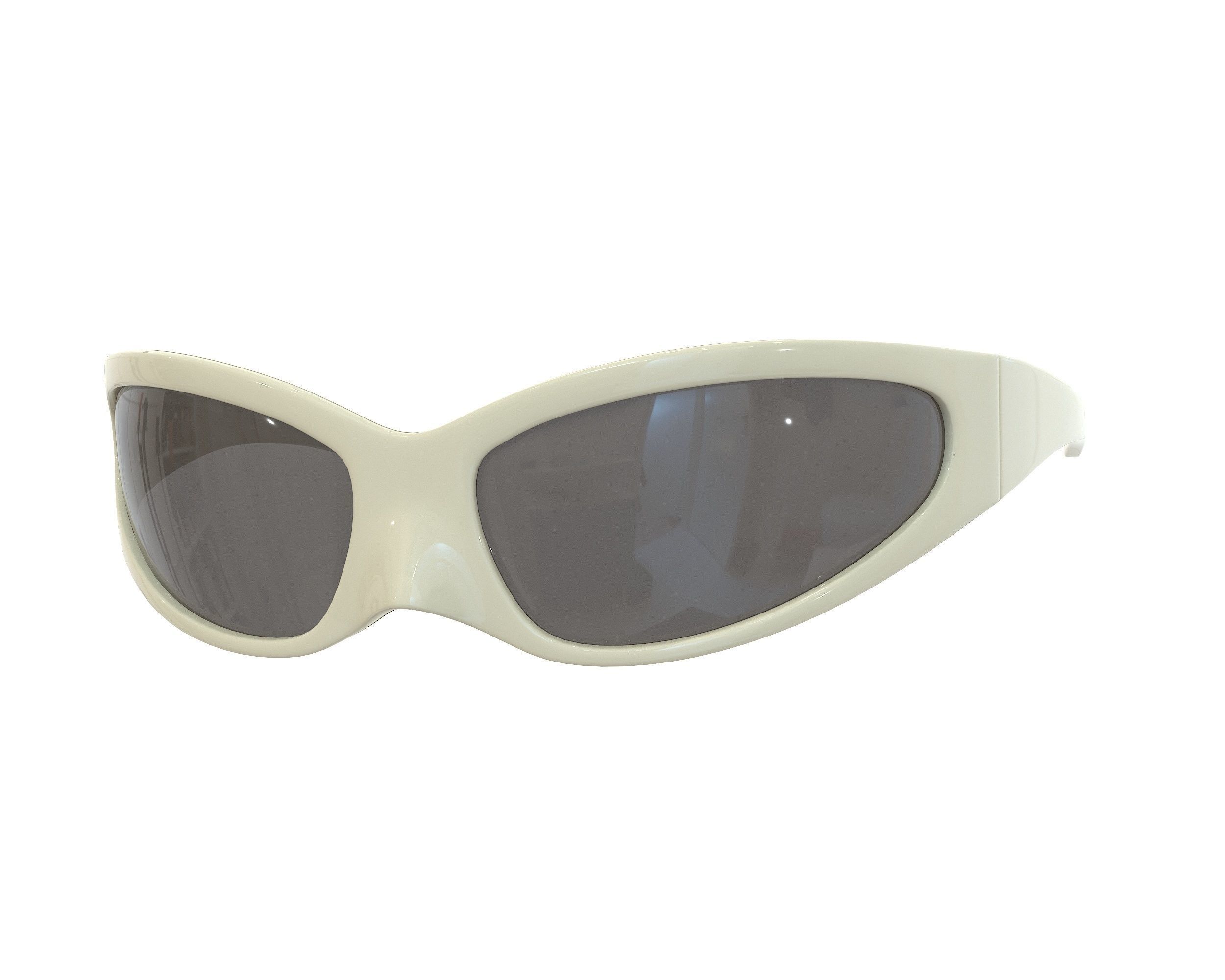 Balenciaga Skin Cat Sunglasses Low-poly 3D model_3