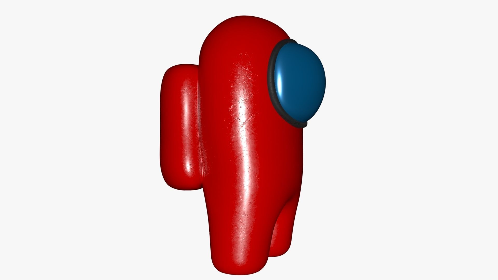 Among Us Red Guy Low-poly 3D model_29
