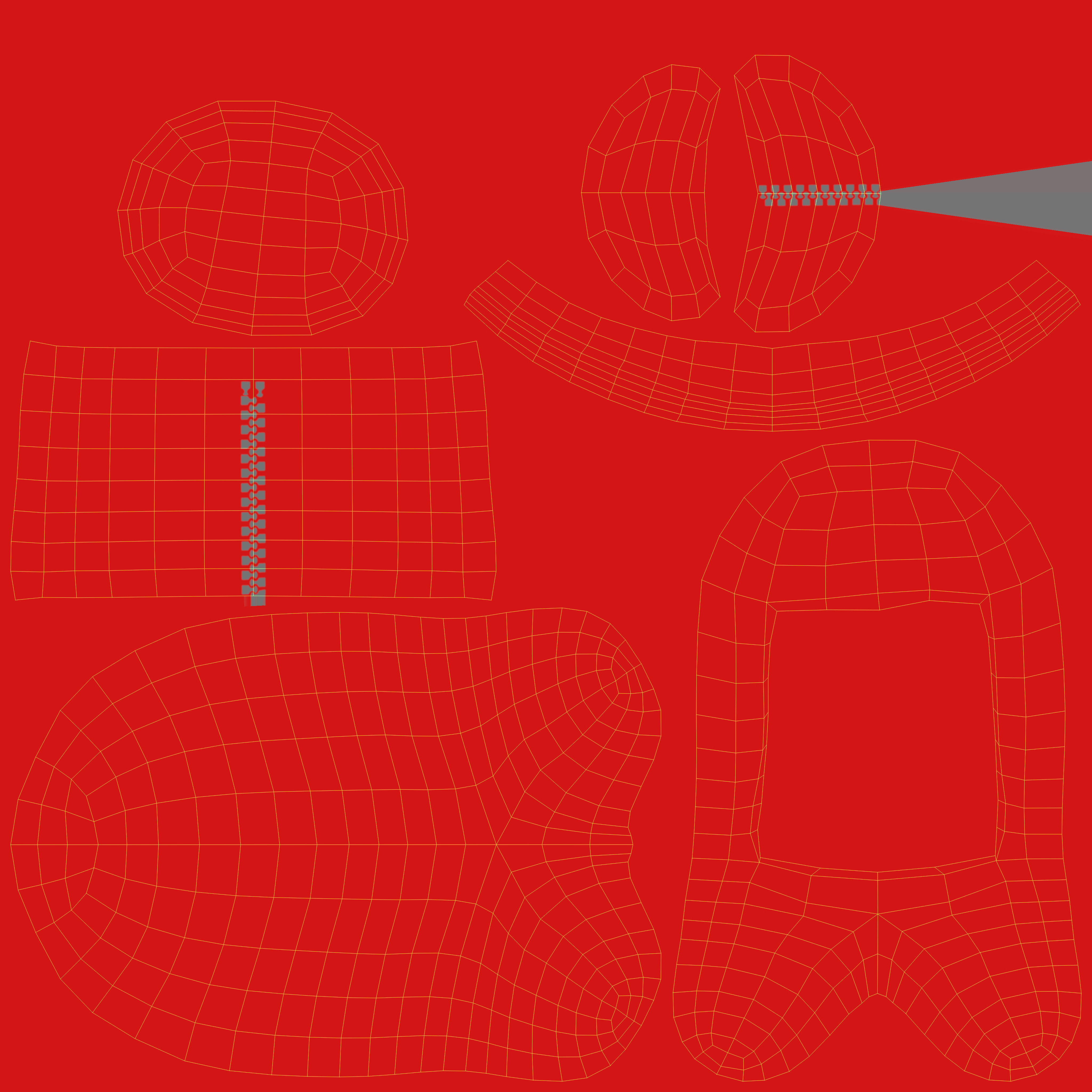 Among Us Red Guy Low-poly 3D model_16