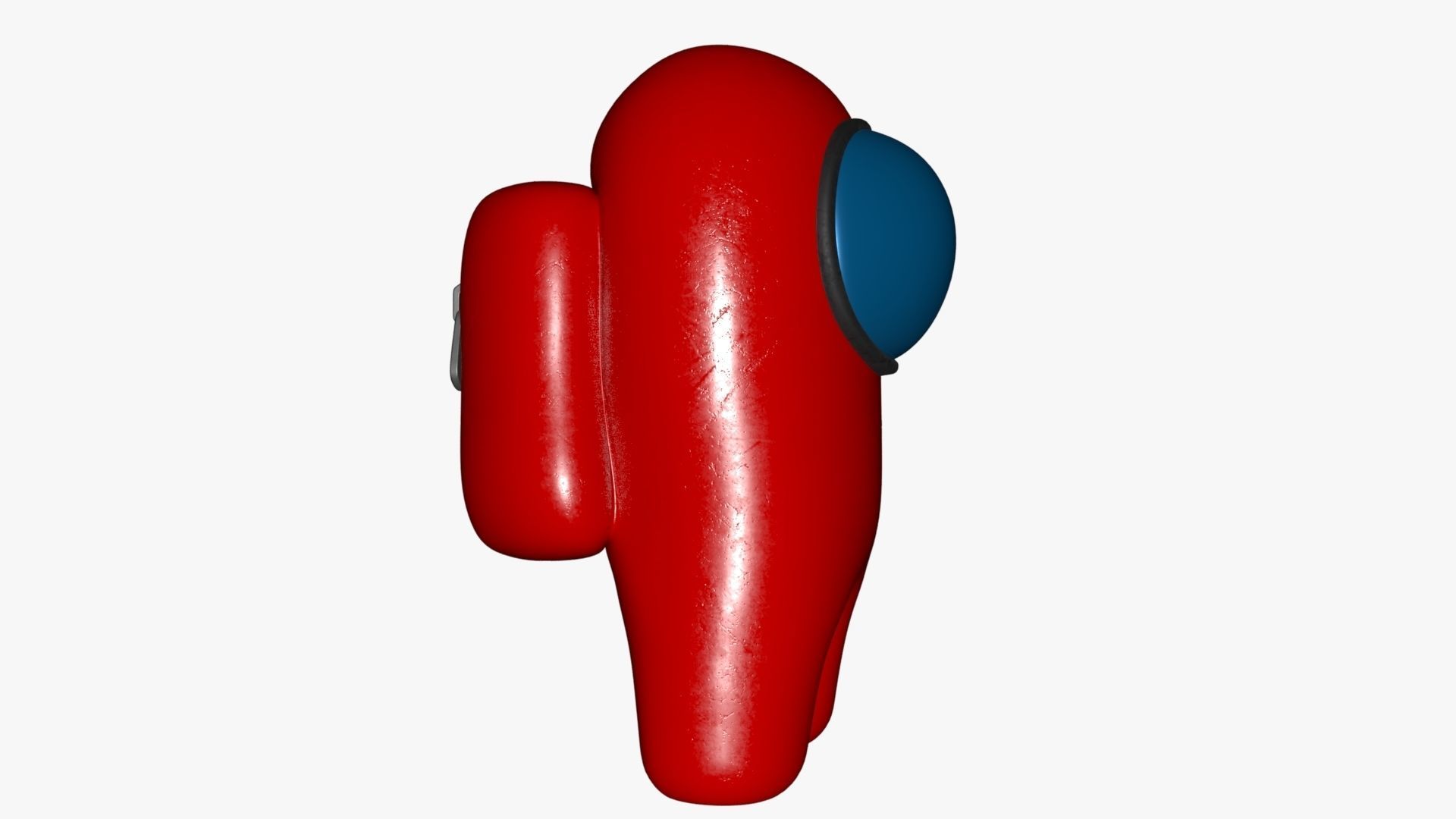 Among Us Red Guy Low-poly 3D model_26