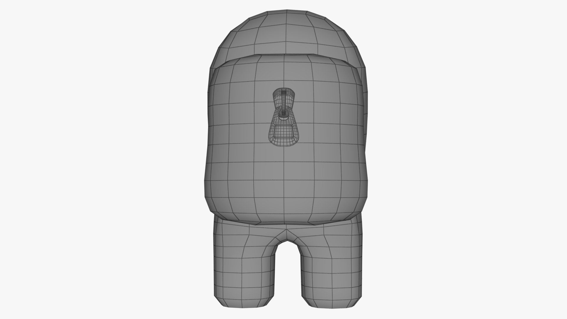 Among Us Red Guy Low-poly 3D model_12