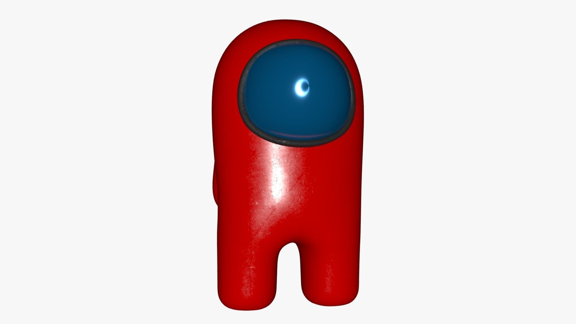 Among Us Red Guy Low-poly 3D model_38