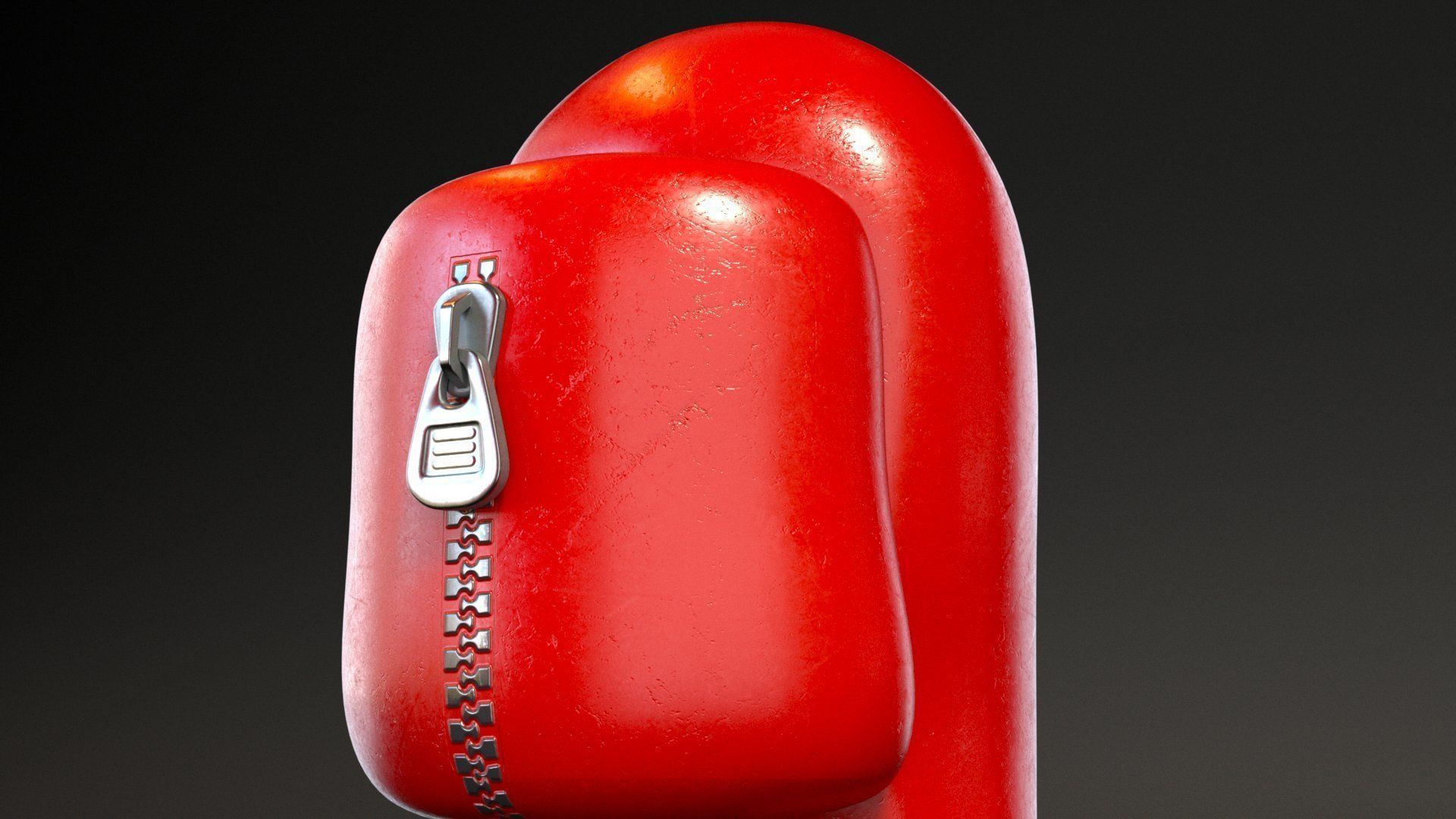 Among Us Red Guy Low-poly 3D model_6