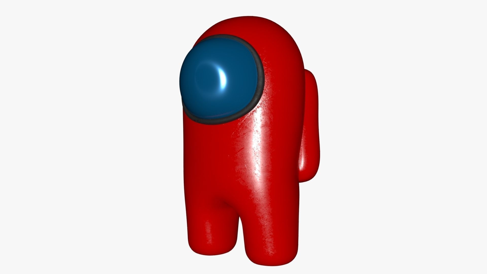 Among Us Red Guy Low-poly 3D model_47