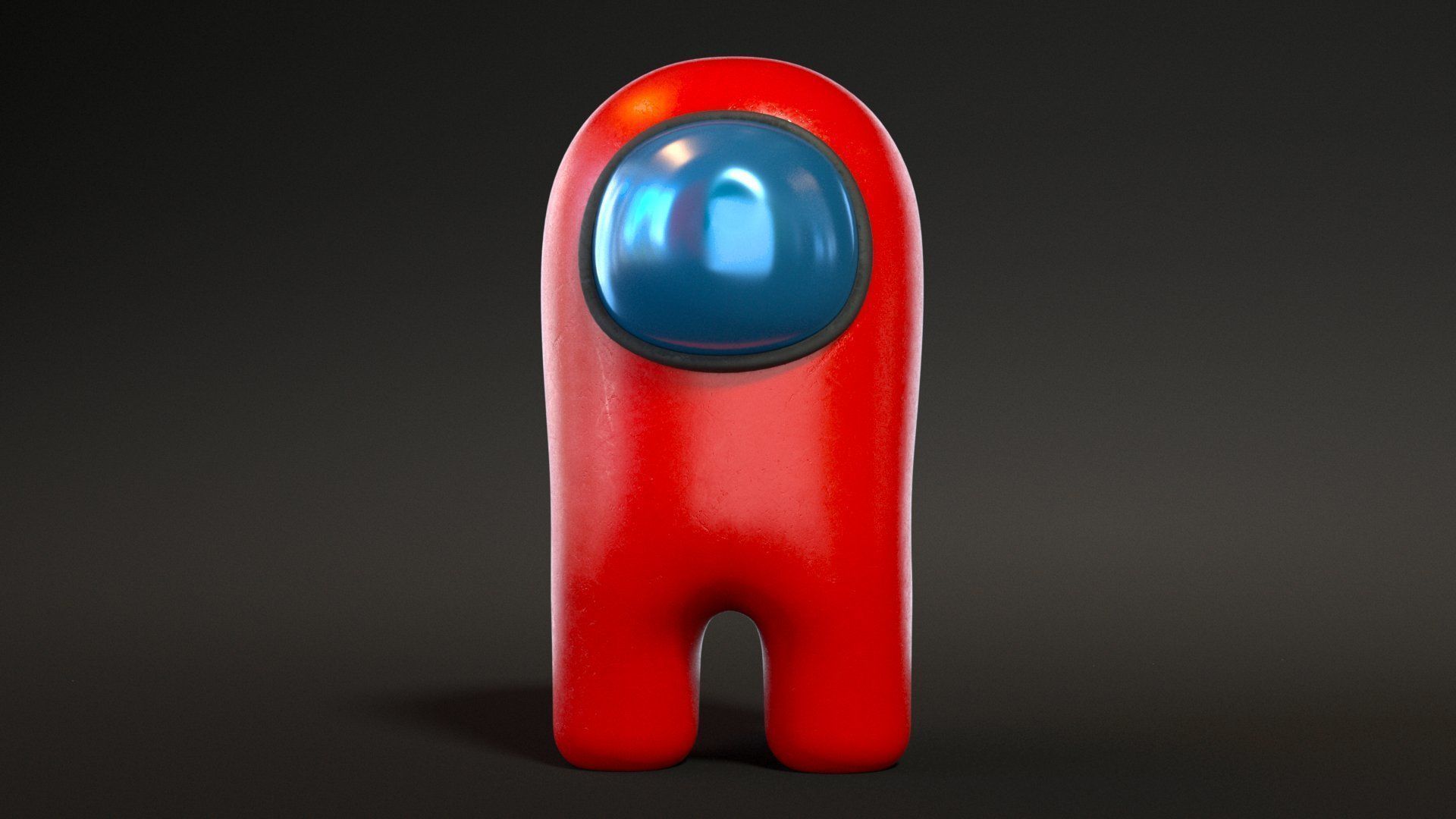 Among Us Red Guy Low-poly 3D model_1