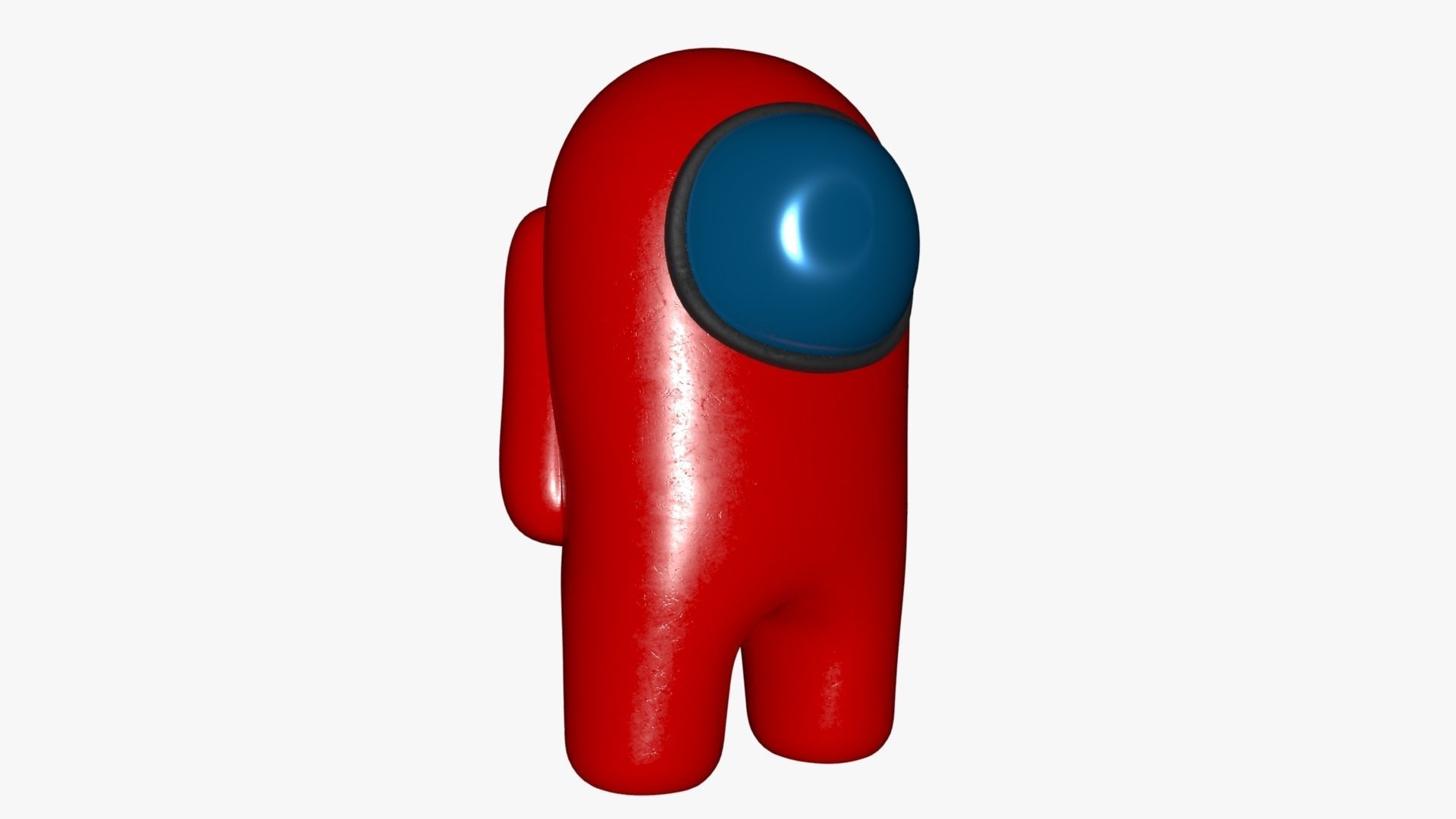 Among Us Red Guy Low-poly 3D model_35