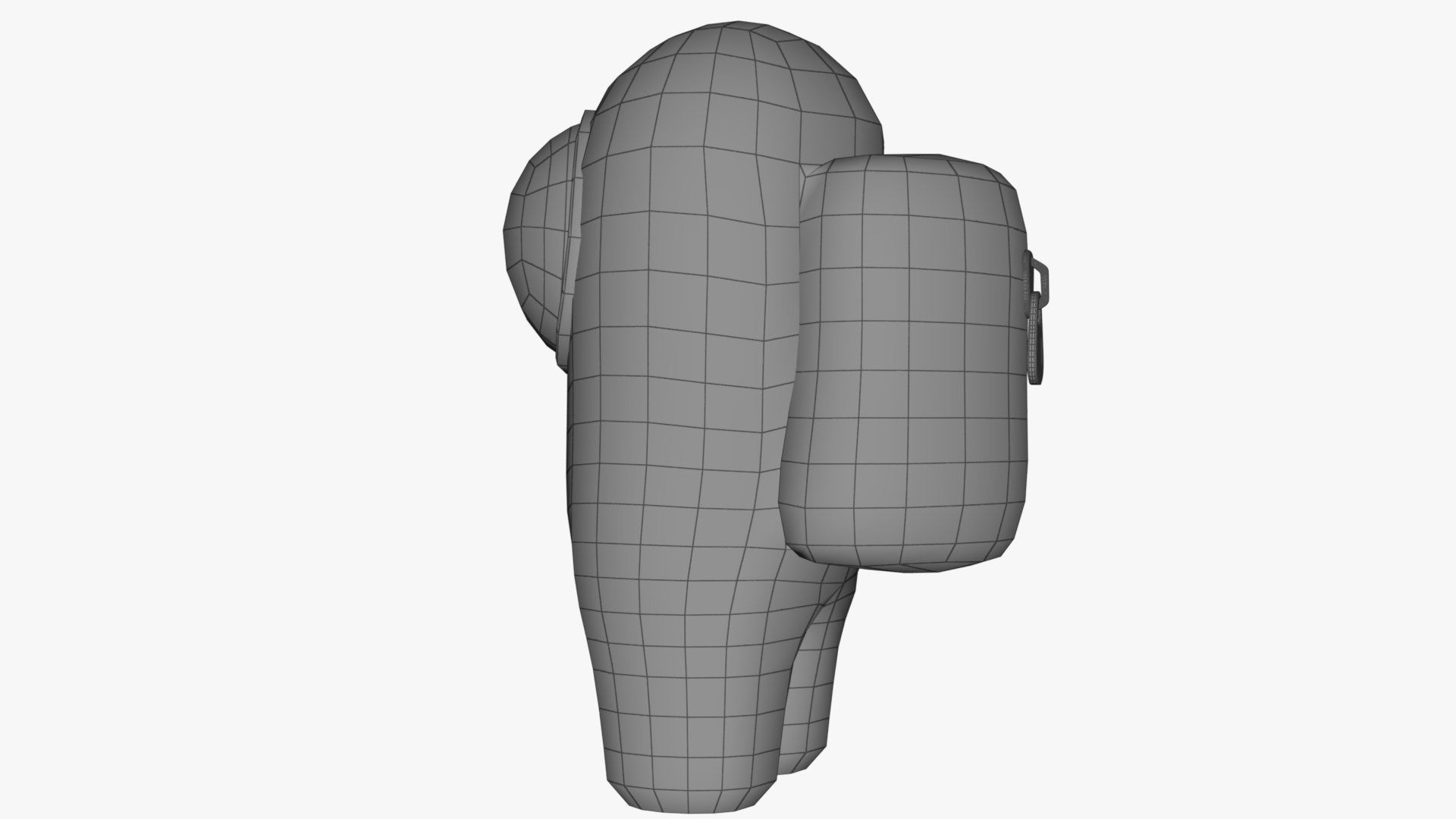 Among Us Red Guy Low-poly 3D model_10