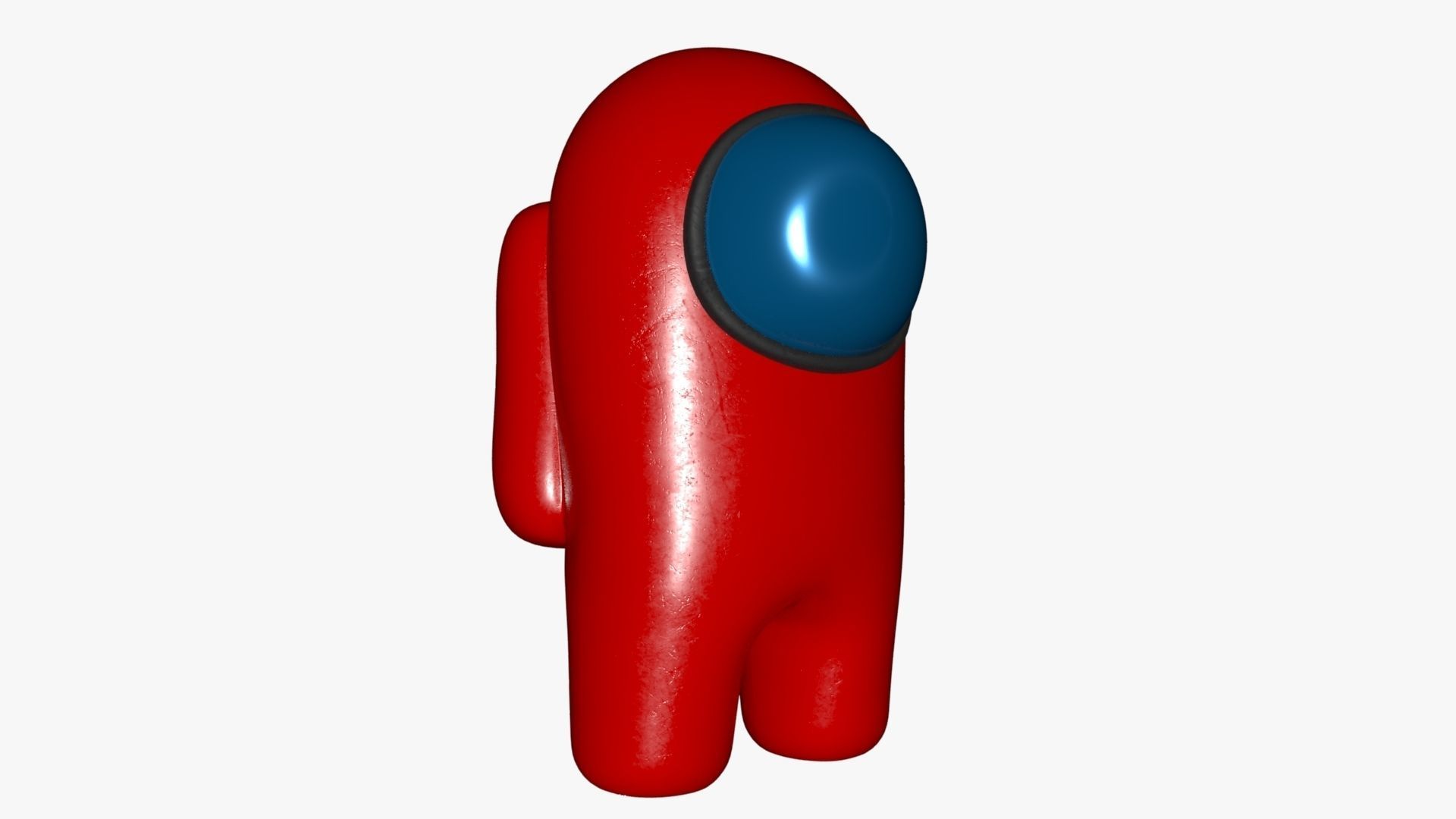 Among Us Red Guy Low-poly 3D model_36