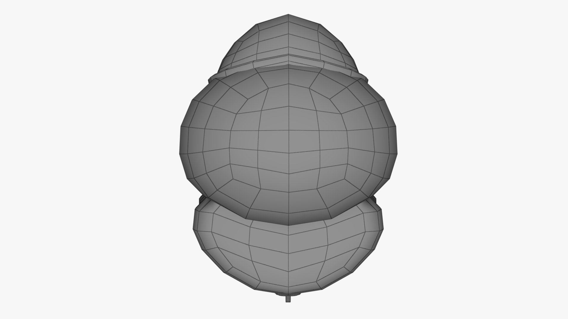 Among Us Red Guy Low-poly 3D model_13