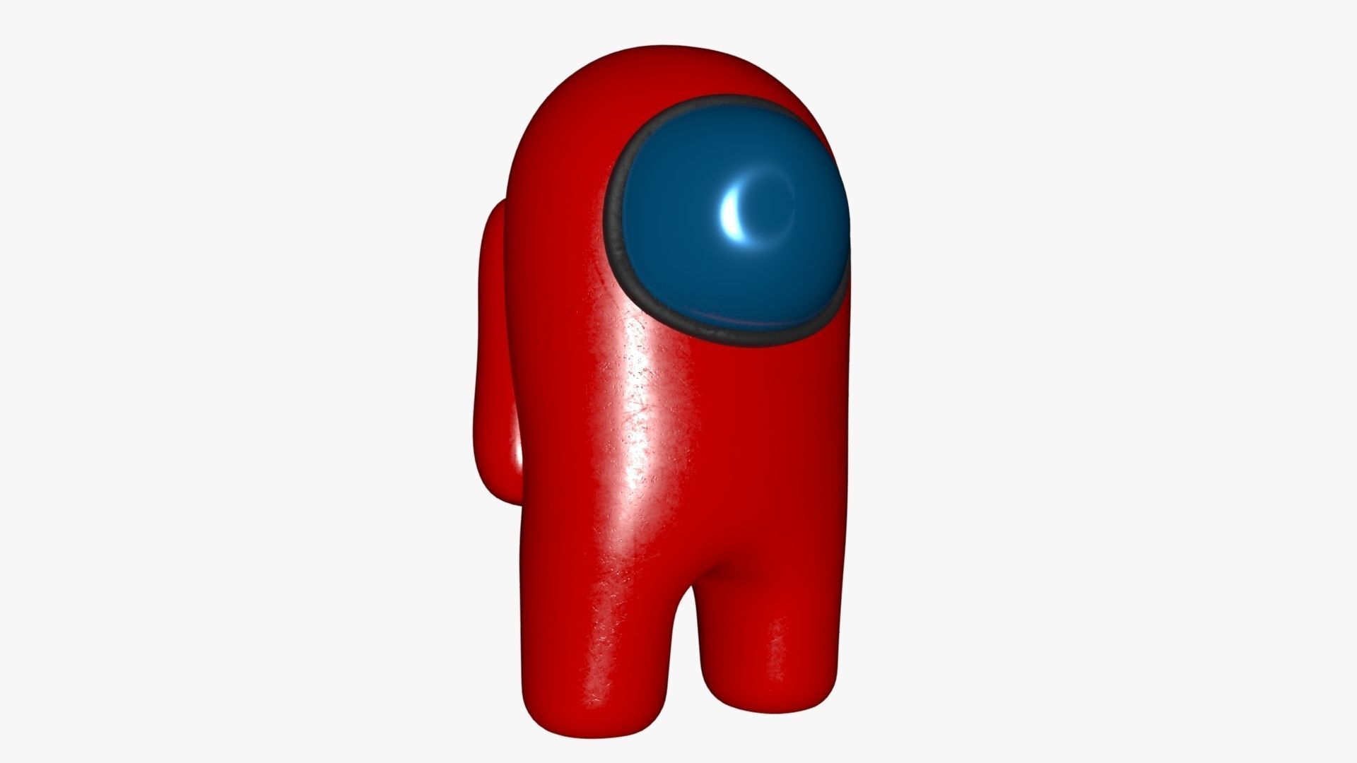 Among Us Red Guy Low-poly 3D model_34