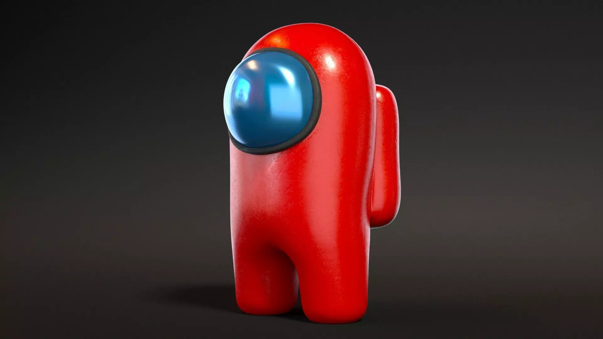 Among Us Red Guy Low-poly 3D model_0