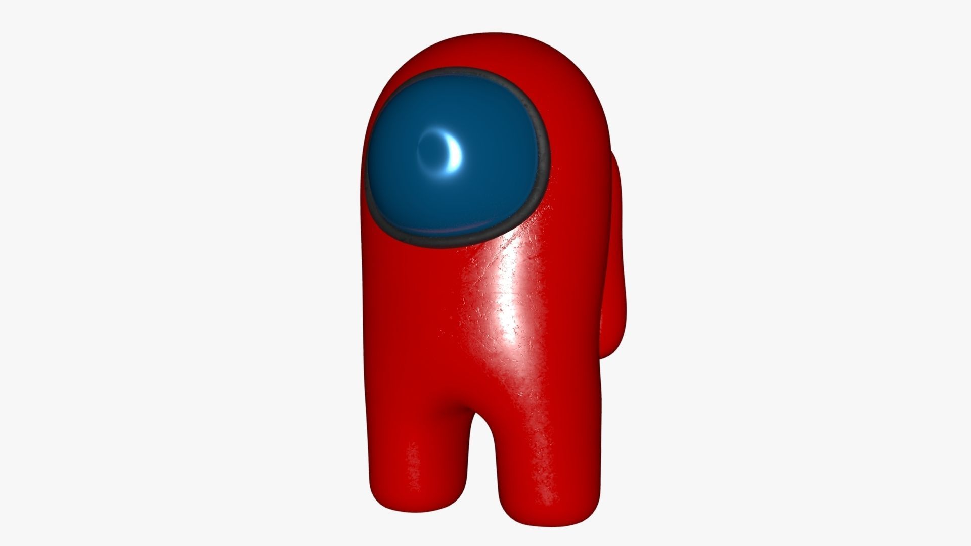Among Us Red Guy Low-poly 3D model_49