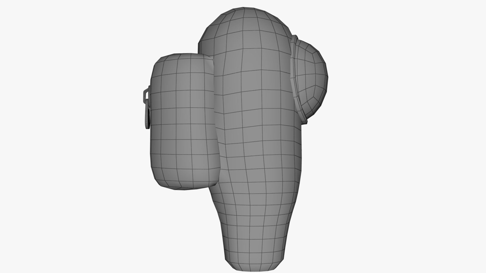 Among Us Red Guy Low-poly 3D model_11