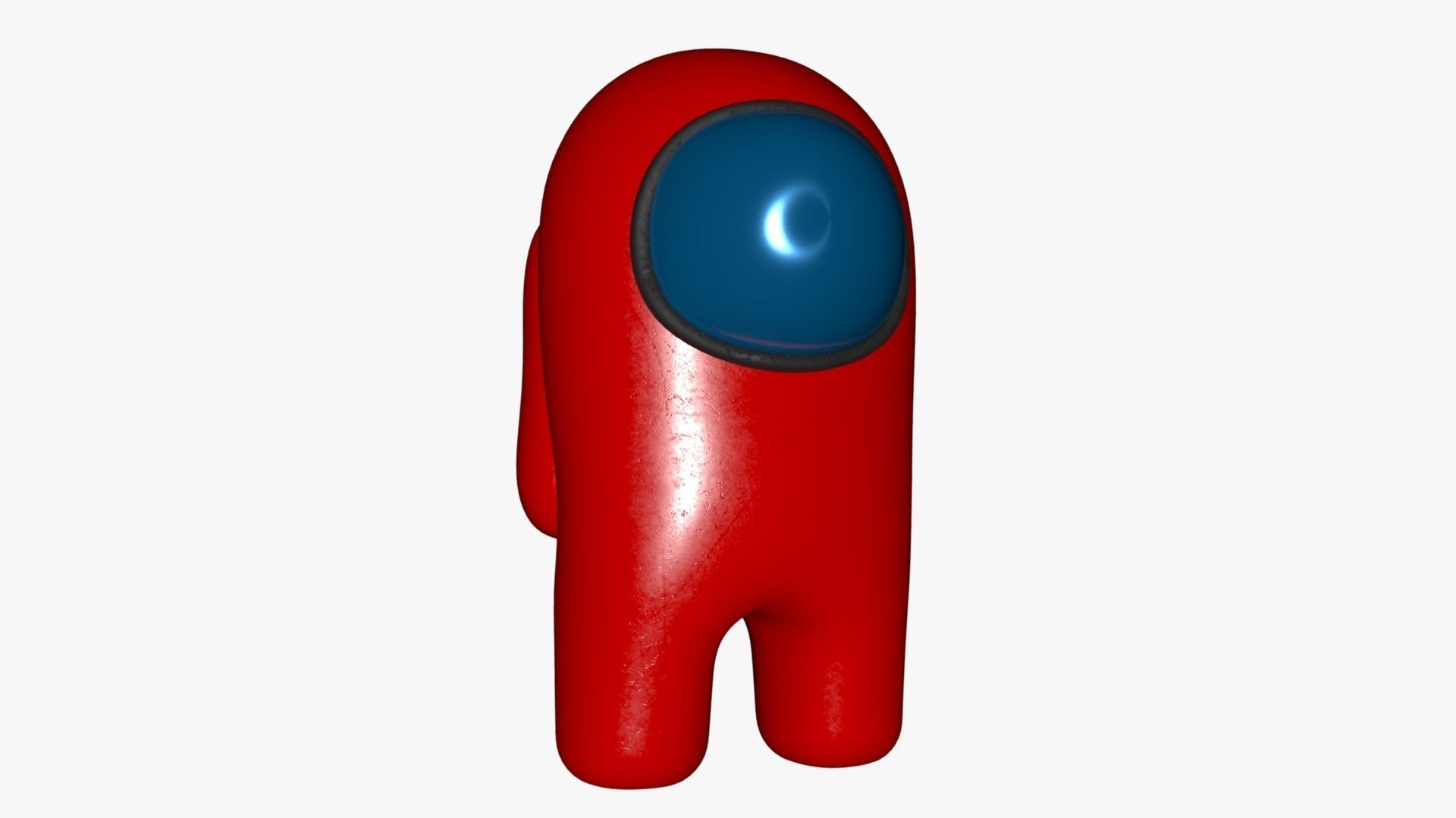 Among Us Red Guy Low-poly 3D model_40