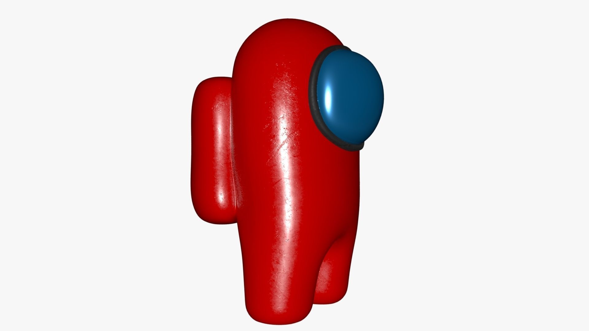 Among Us Red Guy Low-poly 3D model_30