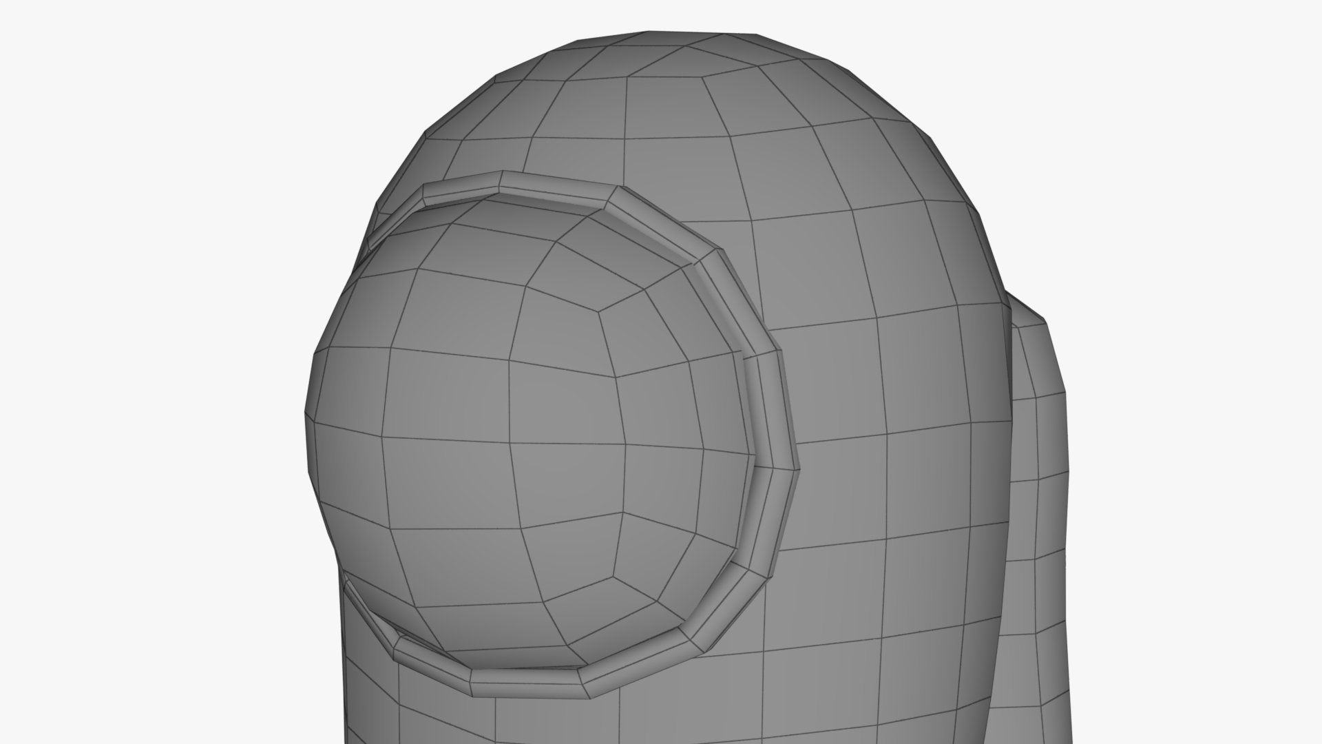 Among Us Red Guy Low-poly 3D model_15