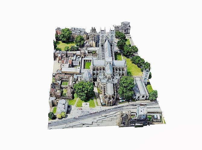 Westminster Abbey Low-poly 3D model 6