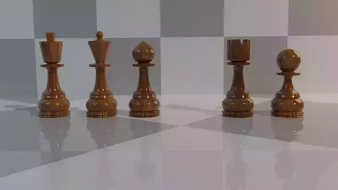 chess pieces without a chess knight