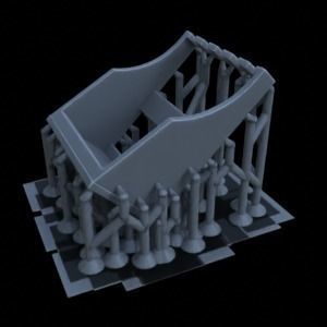 ANTI TANK ARTILLERY FOR WAR TERRAIN 1-35 SUPPORTED STL 3D print model_55