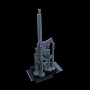 ANTI TANK ARTILLERY FOR WAR TERRAIN 1-35 SUPPORTED STL 3D print model_49