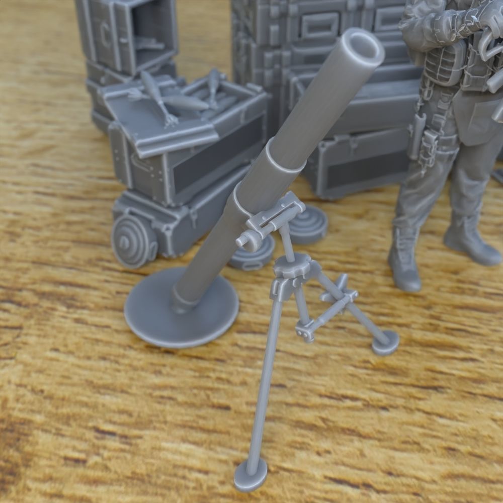 ANTI TANK ARTILLERY FOR WAR TERRAIN 1-35 SUPPORTED STL 3D print model_1