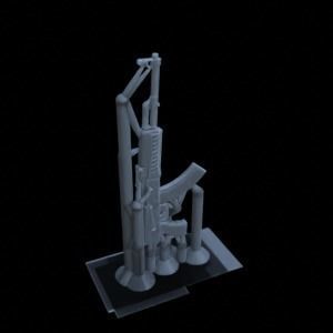 ANTI TANK ARTILLERY FOR WAR TERRAIN 1-35 SUPPORTED STL 3D print model_51