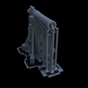 ANTI TANK ARTILLERY FOR WAR TERRAIN 1-35 SUPPORTED STL 3D print model_47