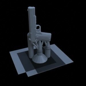 ANTI TANK ARTILLERY FOR WAR TERRAIN 1-35 SUPPORTED STL 3D print model_57