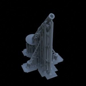 ANTI TANK ARTILLERY FOR WAR TERRAIN 1-35 SUPPORTED STL 3D print model_45