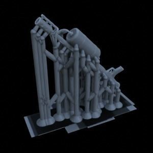 ANTI TANK ARTILLERY FOR WAR TERRAIN 1-35 SUPPORTED STL 3D print model_53