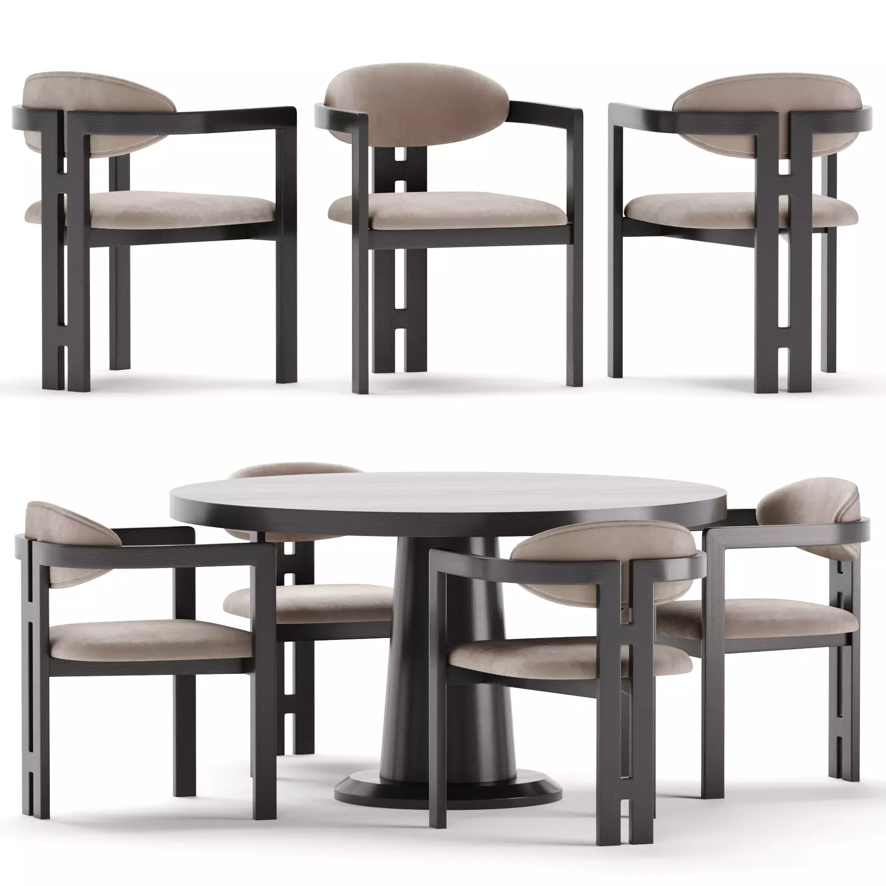 Dining set by Liang and Eimil 3D model