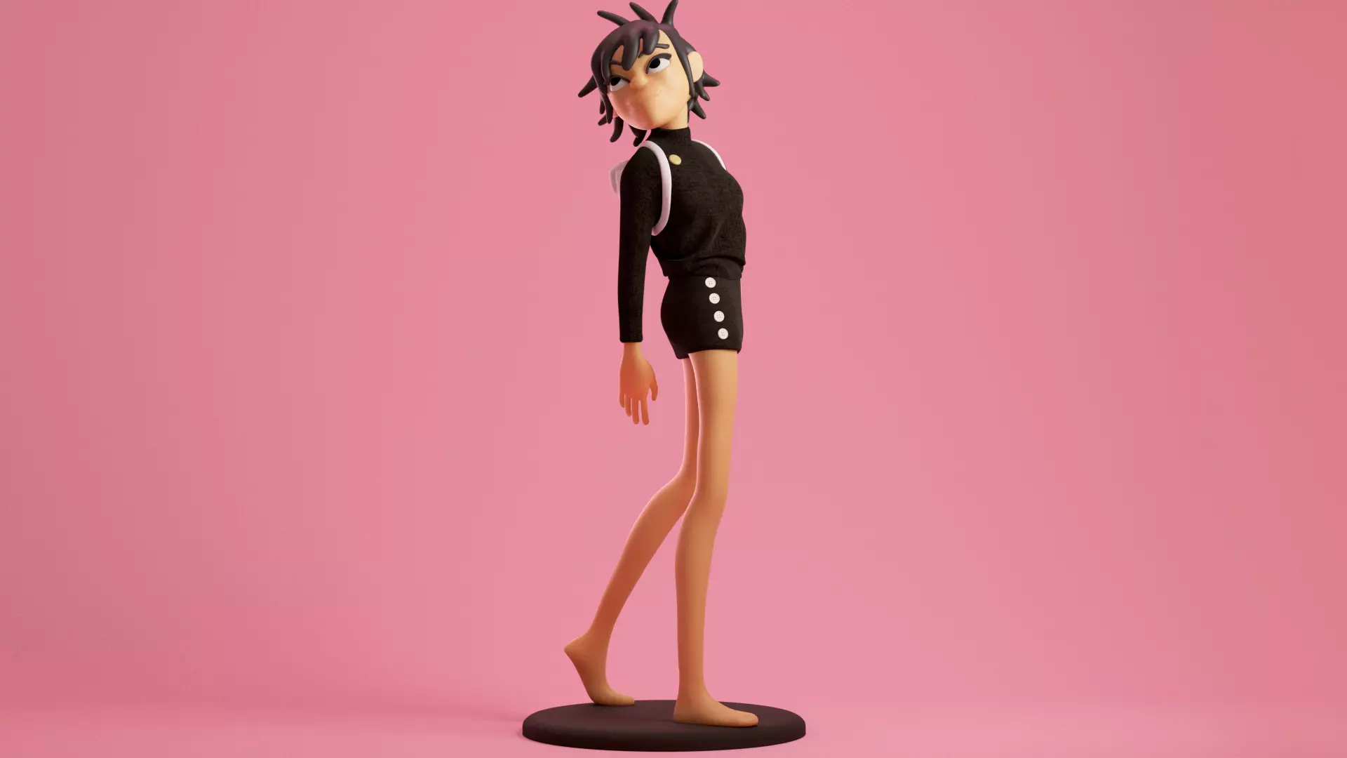 Gorillaz - Noodle 3D print model_0