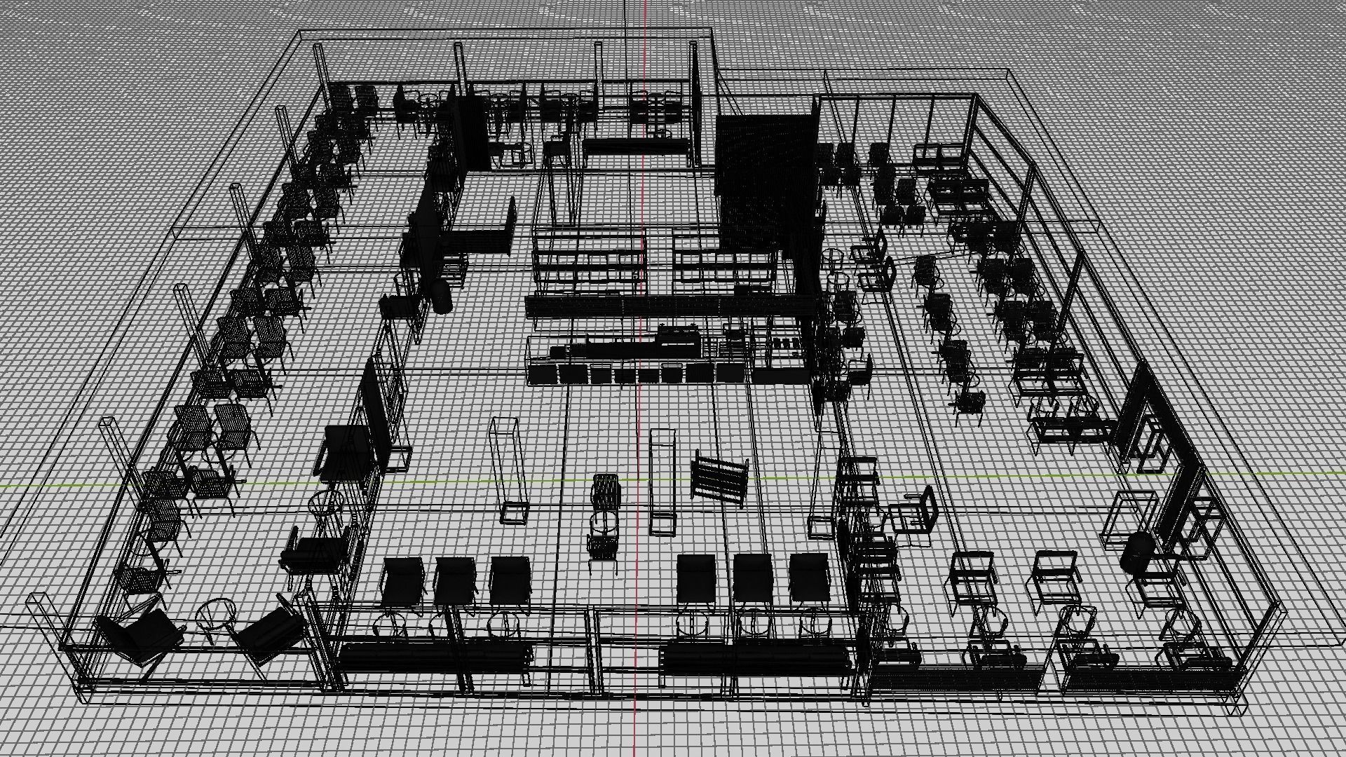 Self-service Cafe 3D model_6