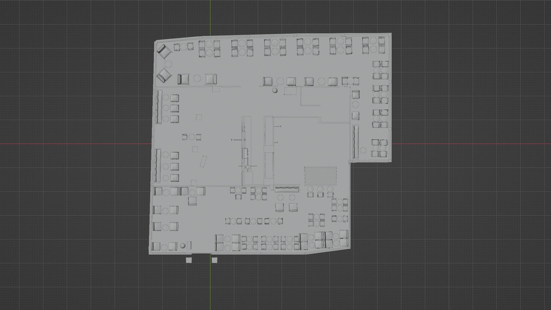 Self-service Cafe 3D model_7