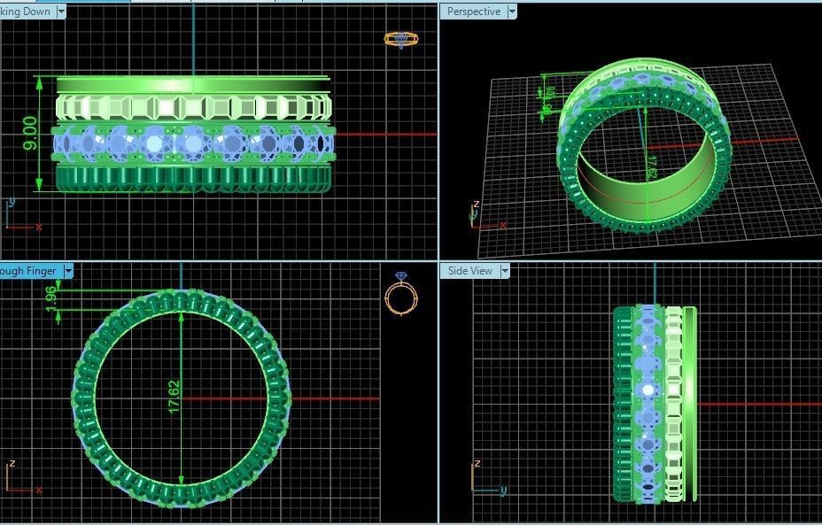  wedding ring Boucheron 513 3D print model_6