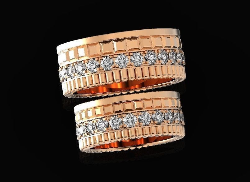  wedding ring Boucheron 513 3D print model_23