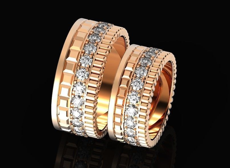  wedding ring Boucheron 513 3D print model_16