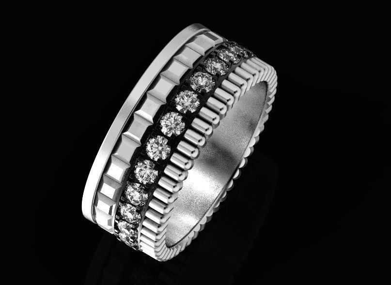  wedding ring Boucheron 513 3D print model_2