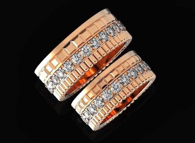  wedding ring Boucheron 513 3D print model_22