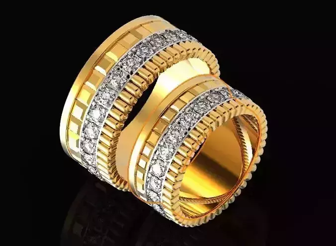  wedding ring Boucheron 513 3D print model