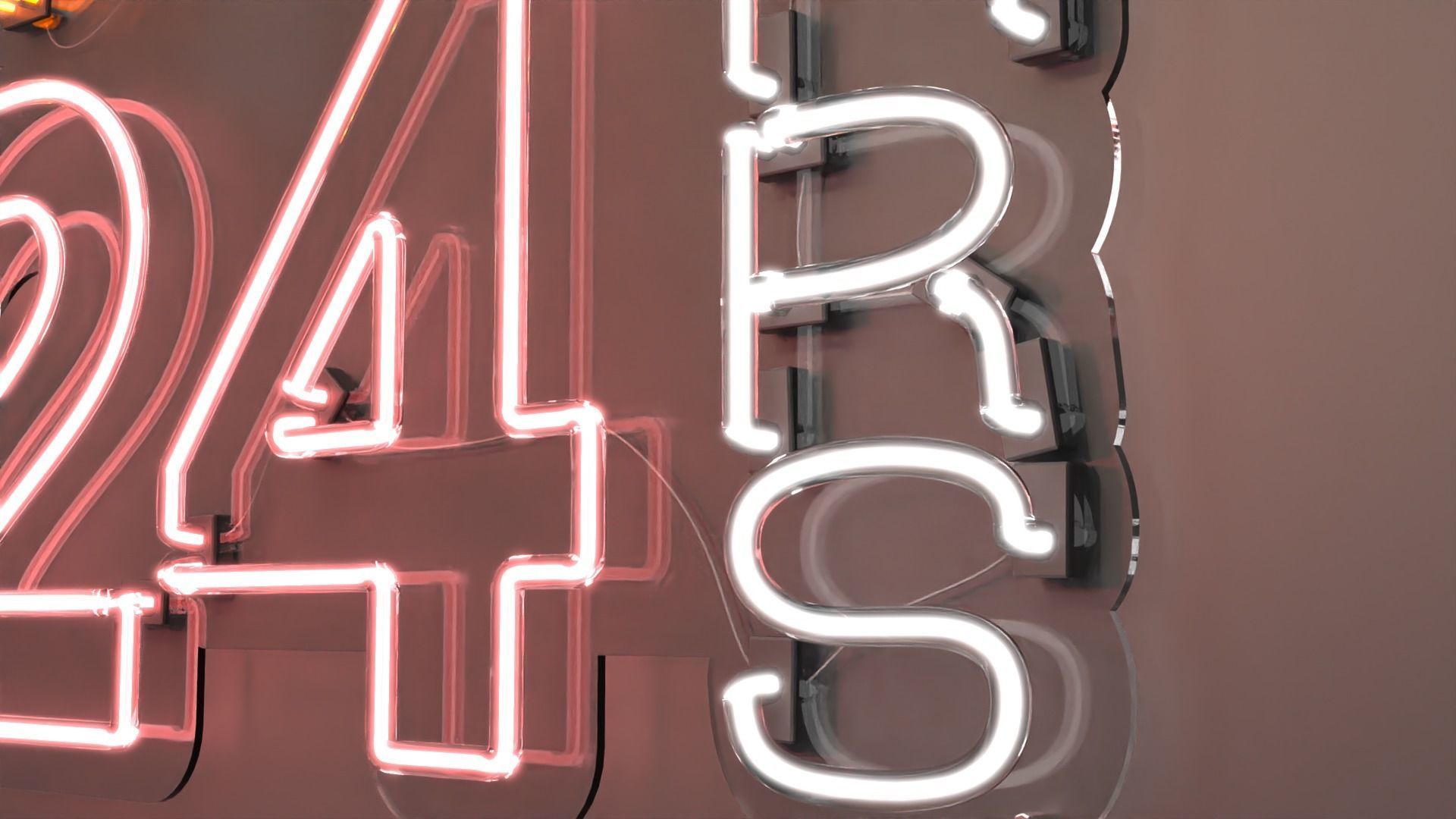 OPEN 24 HRS - Neon Sign 3D model_2