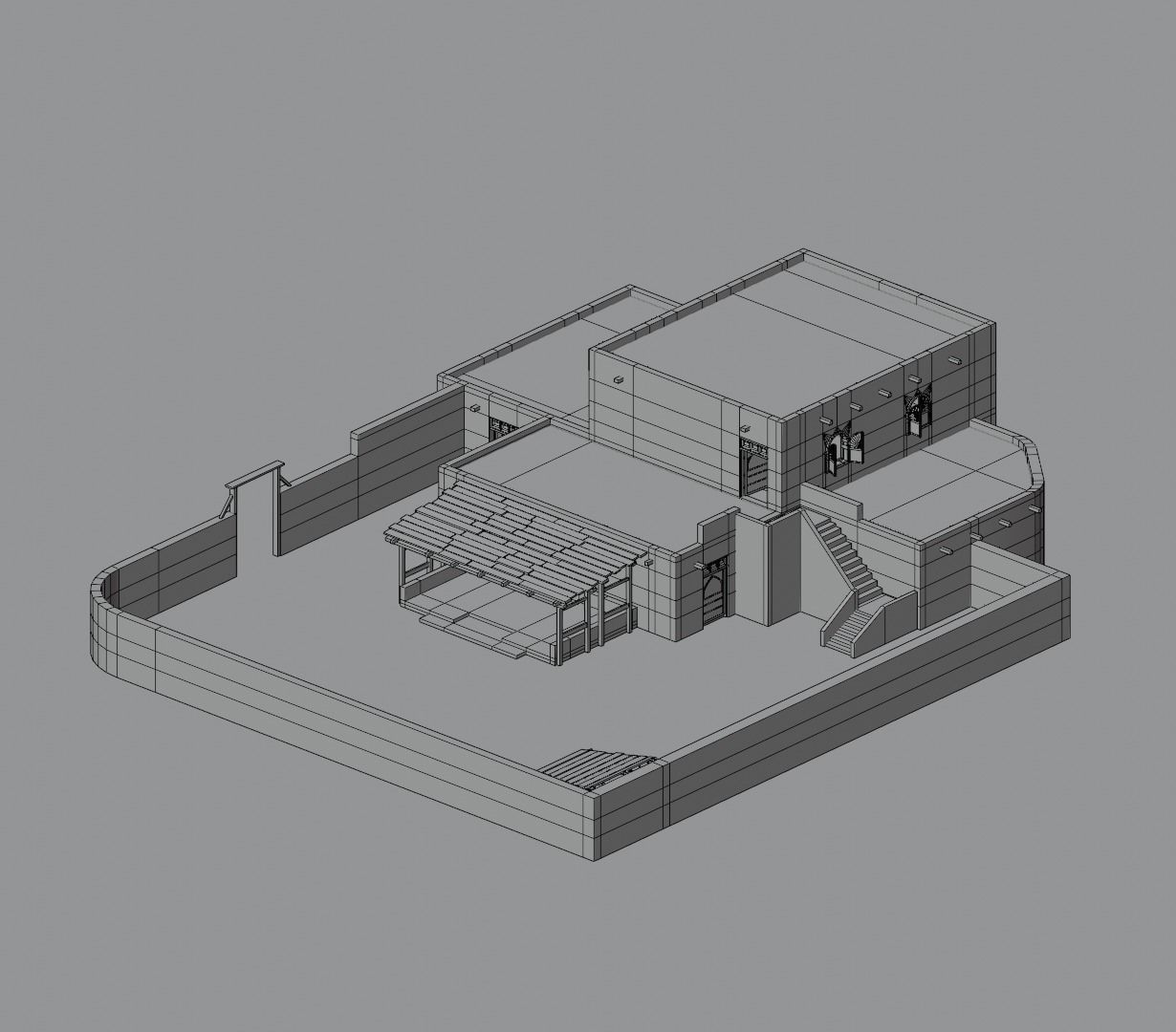 Ancient Desert House 2 3D model_11