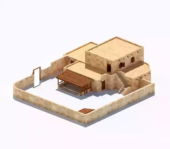 Ancient Desert House 2 3D model