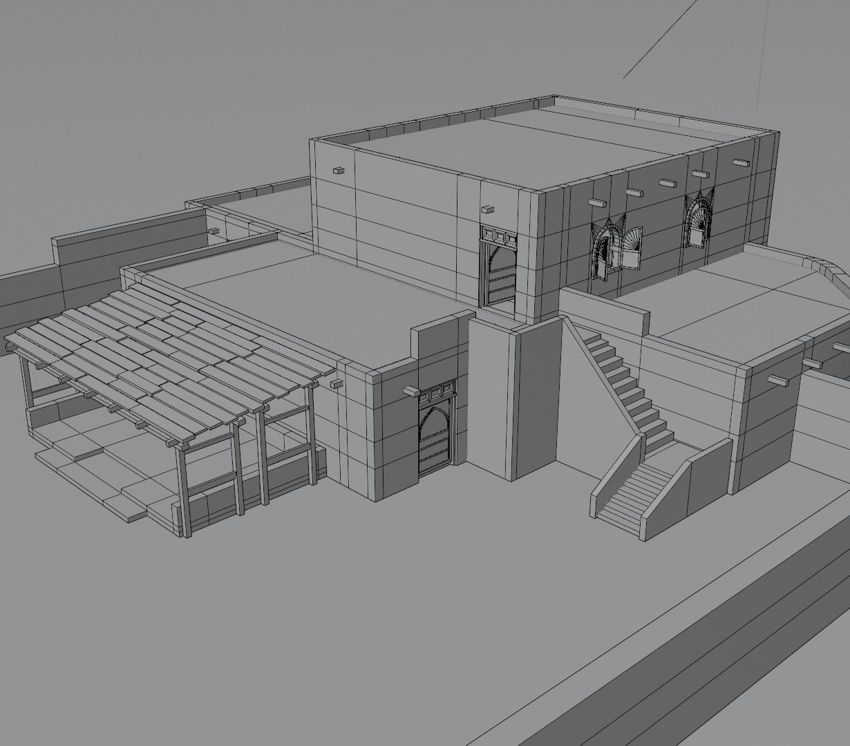 Ancient Desert House 2 3D model_14