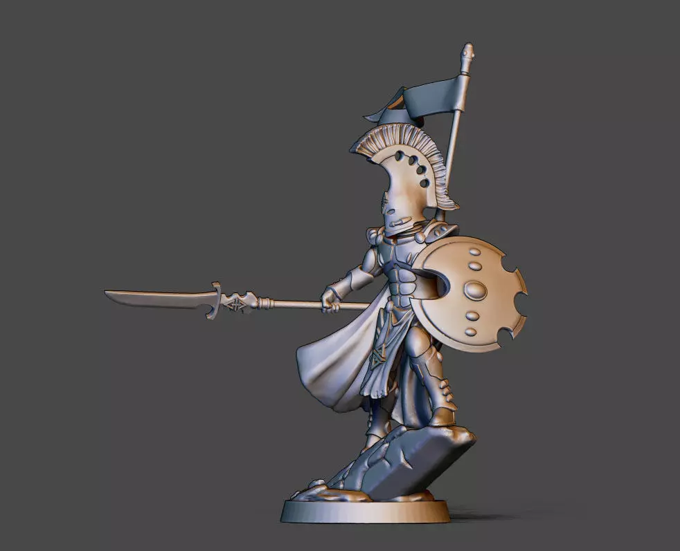 Elf in space - 35mm scale 3D print model_0